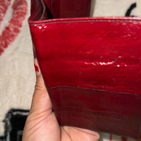 Eel skin leather vintage 3 folds - Picture 5 of 15